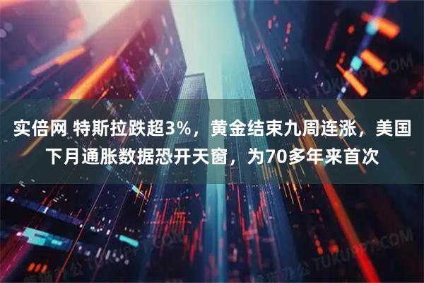 实倍网 特斯拉跌超3%,黄金结束九周连涨,美国下月通胀数据恐开天窗,为70多年来首次