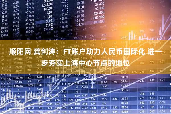 顺阳网 龚剑涛：FT账户助力人民币国际化 进一步夯实上海中心节点的地位