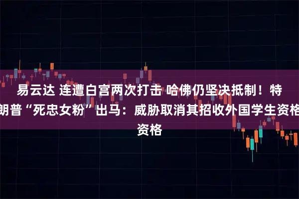 易云达 连遭白宫两次打击 哈佛仍坚决抵制！特朗普“死忠女粉”出马：威胁取消其招收外国学生资格